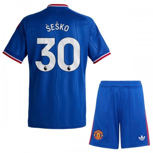 Ensemble Maillot Manchester United Sesko 30 Exterieur 2026-27 Enfant Ensemble Maillot Manchester United Sesko 30 Exterieur 2026-27 Enfant